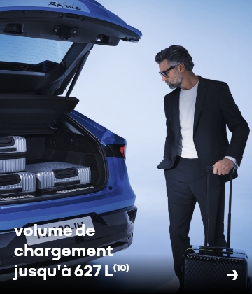 volume de chargement jusqu’à 627 L(10)